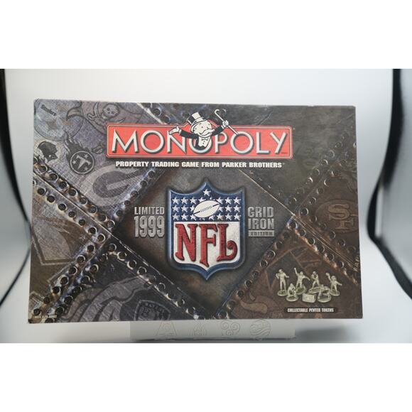 MONOPOLY NFL LIMITED 1999 GRIDIRON EDITION COMPLETE - Picture 1 of 3